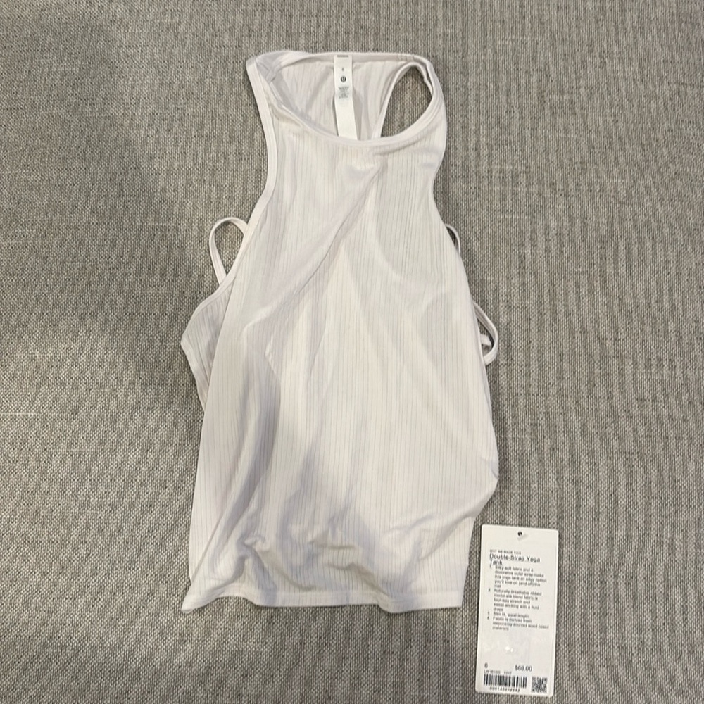 Lululemon Double-Strap Yoga Tank - White - Size 6